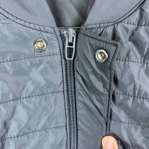 George Small (34-36) Bomber Lightweight Puffer‎ Jacket Gray Men 100% Polyester - Picture 3 of 9